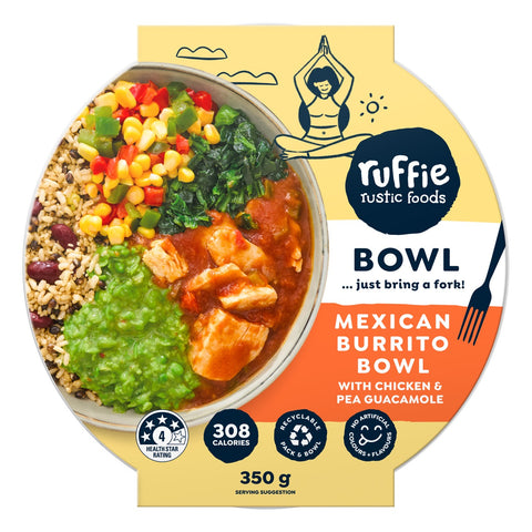 MEXICAN CHICKEN BURRITO WELLNESS BOWL 350G